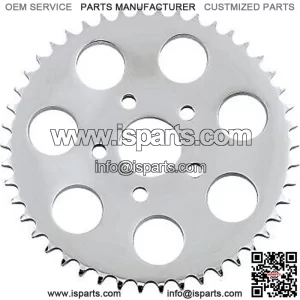 1210-0381 Chrome Rear Wheel Sprocket 46 tooth