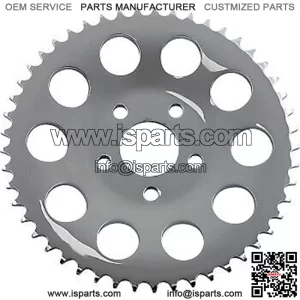 1210-0607 Chrome Rear Wheel Sprocket 49 tooth