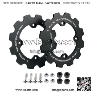 Dual Sprocket Guard Chain Protector For Yamaha 700 YFM700 2006-2023 Black (For: More than one vehicle)