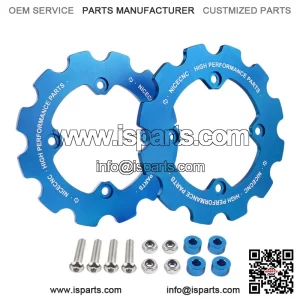 For Yamaha 700R 2011-2021 Rear Dual Sprocket Chain Guard Protector Blue (For: More than one vehicle)