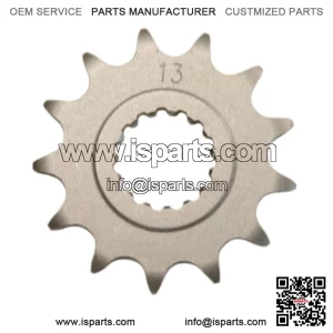 13 Tooth Front Steel Sprocket 13T fits Yamaha 700, YFZ450R & YFZ450X (For: More than one vehicle)