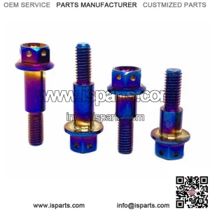 Y15ZR Motorcycle Burnt Titanium Screws M6 Outer Hexagonal Bolt Screw Nuts For Push Type Brake Pump Modified Parts