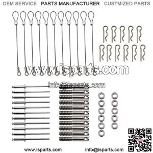 For Can-Am Maverick X3 Clutch Cover Pin Set Easy Quick Release Belt Cover Kit