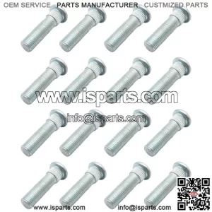 16 Front Rear Wheel Stud Bolts for Polaris Ranger 400 500 570 700 800 900 EV ETX