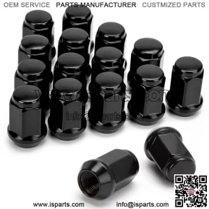 16PC EZ-GO CLUB CAR 1/2"-20 GOLF CART BLACK LUG NUTS STANDARD  CLOSED END