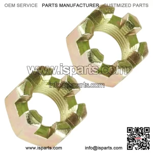 2 Front Axle Castle Nut For Polaris Sportsman 800 4x4 6x6 2005 2006 2007 - 2014 (For: Polaris Sportsman 570)