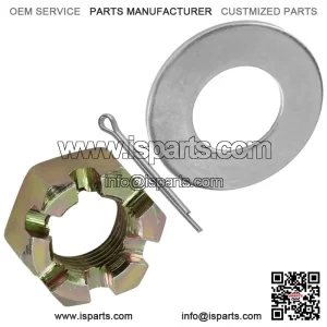 Front Axle Castle Nut w/Washer & Pin For Polaris Sportsman X2 570 2018-2019 (For: Polaris Sportsman 570)