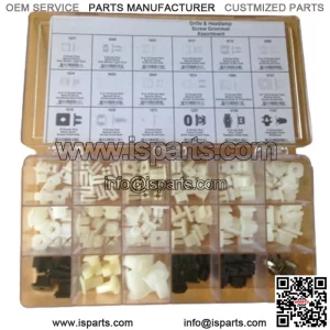 Fits Chev Nylon Grille Headlamp Marker Fender Grommet Bezel Screw Nut Clips Kit (For: More than one vehicle)