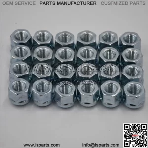 Set 24 14mm x 1.5 Open End Bulge Zinc Lug Nut Nuts Kit 3/4" Hex M14x1.5 (For: More than one vehicle)