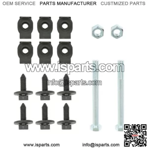 For 1967-1981 Camaro Front Leaf Spring Bracket Mounting Eye Bolts J-Clips