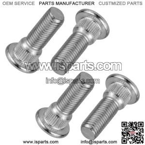 4 Front Wheel Hub Stud Bolt Fits Yamaha Rhino 660 YXR660F 4x4 2005 2006-2007 (For: 2006 Yamaha Rhino 660)