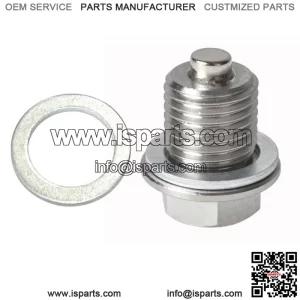Stainless Steel Oil Drain Plug with NEODYMIUM Magnet (M14 x 1.5 MM)  New