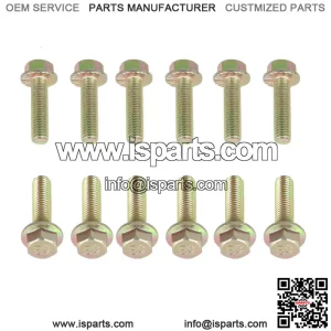 For Chevy GM LS1 LS2 LS6 LS7 LSX Exhaust Manifold Header Bolts Hardware Kit