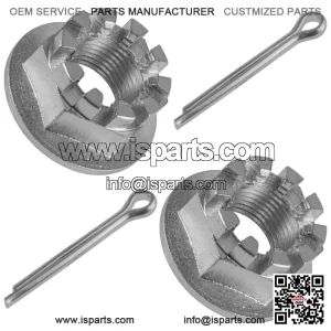 Set of 2 Rear Axle Castle Nuts & Pins for Honda TRX400EX Sportrax 400 1999-2008