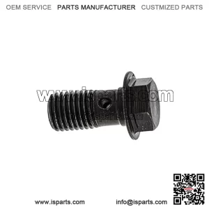 Polaris Ranger Banjo Bolt, 10 mm x 1.25-6G, Genuine OEM Part 1910958, Qty 1