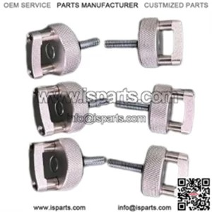 JK JL Hardtop Quick Release D-Ring Bolts 6 Pack #Silver