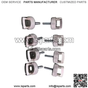 Ford Bronco Hardtop Quick Release D-Ring Bolts 8 Pack #Silver