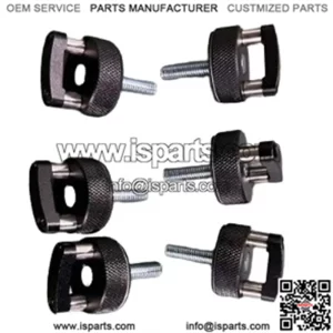 Wrangler JK JL Hardtop Quick Release D-Ring Bolts 6 Pack #Black