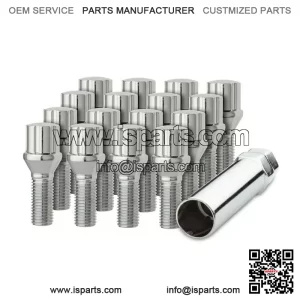 Titanium alloy straight hexagonal cone mouth anti-theft German bolt M14*1.5 28mm