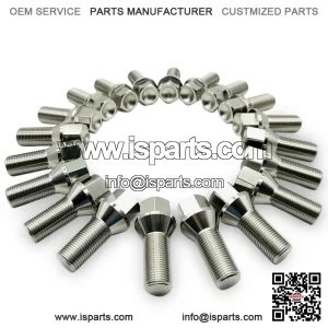 Titanium alloy straight hexagonal cone anti-theft German bolt M14*1.25 28mm