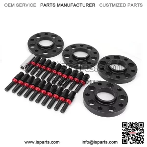 BMW 5*120 72.56mm flange 15mm+20mm 4PCS with M12*1.5 cone bolt