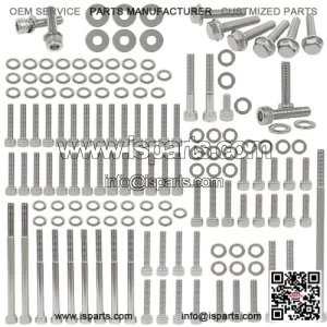 YAMAHA 2006 & UP YFM700R YFM 700 RAPTOR POLISHED STAINLESS ENGINE BOLT KIT SET