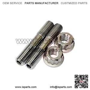 YFZ450 YFZ 450 Ti Exhaust Studs Bolt Heavy Duty Titanium Head Pipe Stud Bolt Kit