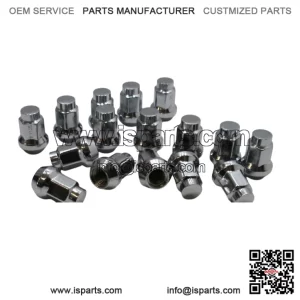 Chrome tapered wheel nut M10x1.25, 14mm hex, 28mm length for alurims (13271)