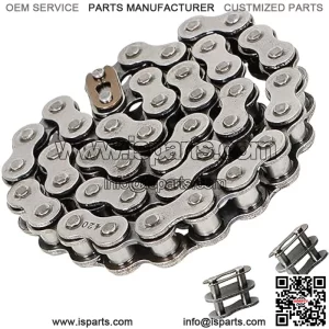 Mini Bike Chain for Coleman CT200U BT200X CT200U-EX Mini Bike Baja Warrior MB165 MB200 Front Jackshaft-#420 Chain -42 Link