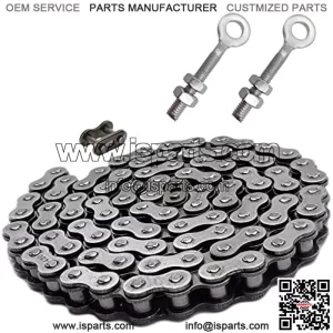 Mini Bike Rear Chain Fits Coleman CT200U CT200U-EX BT200X Mini Bike Chain MB200 MB165 Baja Warrior Heat Mini Baja Motorsports+Chain Adjuster (#420 Chain 90 Link)