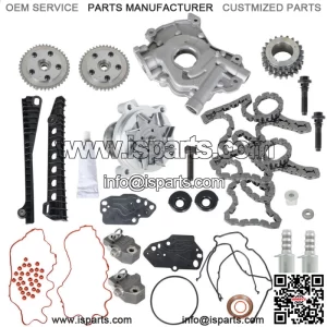 Timing Chain Kit Oil+Water Pump Phasers VVT Valves For 5.4L Ford Lincoln