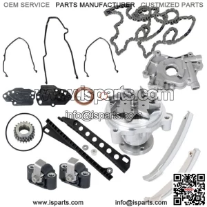 Timing Chain Kit Oil&Water Pump Cover Gasket For 04-08 Ford F150 Lincoln 5.4L 3V