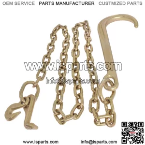 Wrecker Tow Chain 5/16 x 6 FT 15" Axle J Hook Hook Rollback Carrier