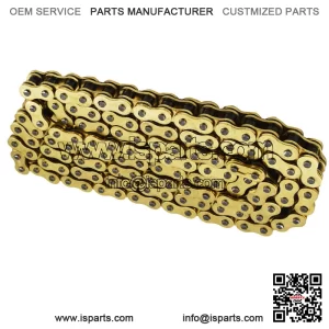 ATV Motorcycle 525 Pitch 120 Links With O-Ring Drive Chain Gold Color 525-120