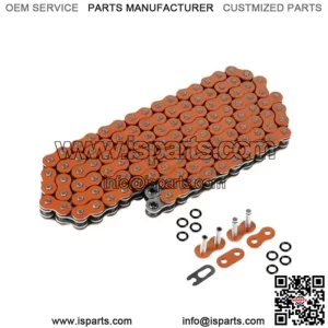 O-Ring Orange Drive Chain for Honda TRX450R 2004 2005 2006 2007 2008 (For: Honda)