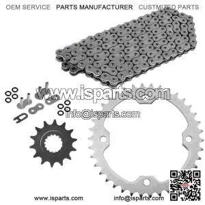 O-Ring Drive Chain & Sprockets Kit for Yamaha Raptor 700 YFM700R 2006-2016 (For: Yamaha Raptor 700)