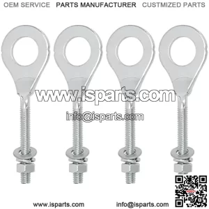 15mm 0.59" Rear Chain Tensioner Axle Adjuster for Coleman CT200u BT200x Baja Massimo MB200 Mini Bike 50cc-125cc XR100R CRF50 CRF70F CRF110F XL70 Chinese ATV Quad Go Kart Taotao Peace Sunl 4PCS