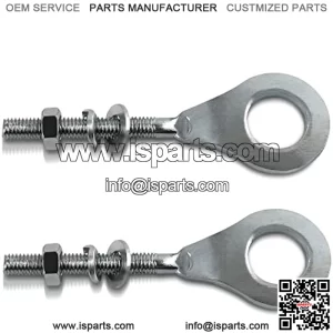 2PCS 0.6inch 15mm Chain Axle Tensioner Adjuster for 50cc-125cc for 196cc 6.5HP Massimo MB200 Baja Mini Bike MB165 MB200 Coleman CT200U Trail Motovox MBX10 MBX11 ATV Pit Dirt Bike Motorcycle