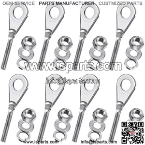 8Pcs 15mm 0.59" Chain Tensioner Adjuster Chain Axle Adjuster,Chain Adjuster Tensioner fit for 196cc 6.5HP Massimo MB200 Baja Warrior MB165 Motovox Mini Bike CRF50 CRF70 XR70 XR80 XR100