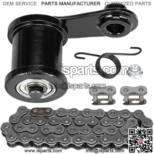 Chain Tensioner Roller Spring 420 Chain 42L Link with Master Link for 212cc 196cc 6.5Hp CT200U Trail CT200U-EX BT200X Hensim Baja Heat Warrior MB165 TrailMaster MB200 Mini Bike Parts Motorcycle