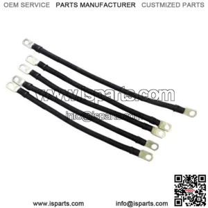 4 Awg HD Golf Cart Battery Cables 5-Pack Set E-Z-GO TXT 94 and Up