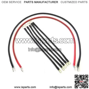 4 Awg HD Golf Cart Battery Cable 7 Piece Club Car DS IQ Bundle