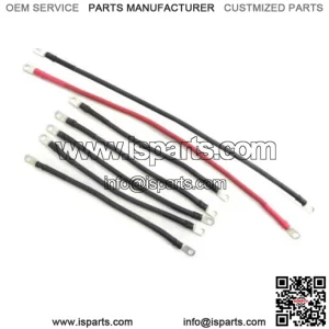 4 Awg HD Golf Cart Battery Cables 7-Piece Set Club Car 83 and Up Complete
