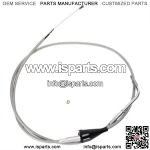 Barnett Stainless Steel Idle Cable For Harley Touring With Cruise