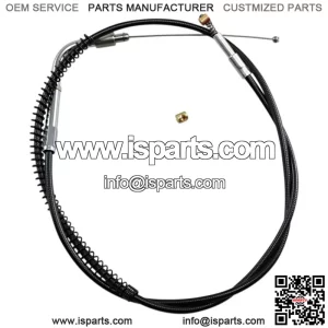 Barnett Black Vinyl Idle Cable For Harley