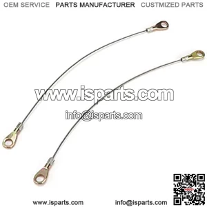 Rear Tailgate Cable, 2PCS Tailgate Cable Hook 53045 1065 Replacement for Kawasaki Mule 3000 3010 3020