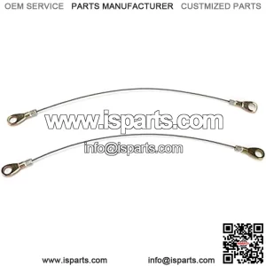 Car Tailgate Cables, 2Pcs Tailgate Cable Hook 53045 1065 Replacement for Kawasaki Mule 3000 3010 3020, Automotive Tailgate Cables Replacement Parts