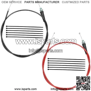50 inch Throttle Cable for Predator 196cc 212cc 6.5hp Coleman CT200U CT200U-EX BT200X Baja Warrior MB200 79cc 97cc 2.5hp CT100U CC100X DoodleBug DB30 Motovox MBX10 Monster Moto MM-B80 Mini Bike