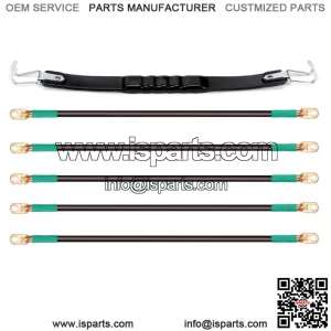 Golf Cart Battery Cables & Battery Lifting Strap for Club Car DS & Yamaha G2 G9