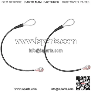 M159508 2Pcs Tailgate Equipment Cable Fit for John Deere Gators M TE TH TX XUV TH TX HPX615E HPX815E XUV825E/M XUV835E/M/R XUV855E XUV865E/M/R Tailgate Cables